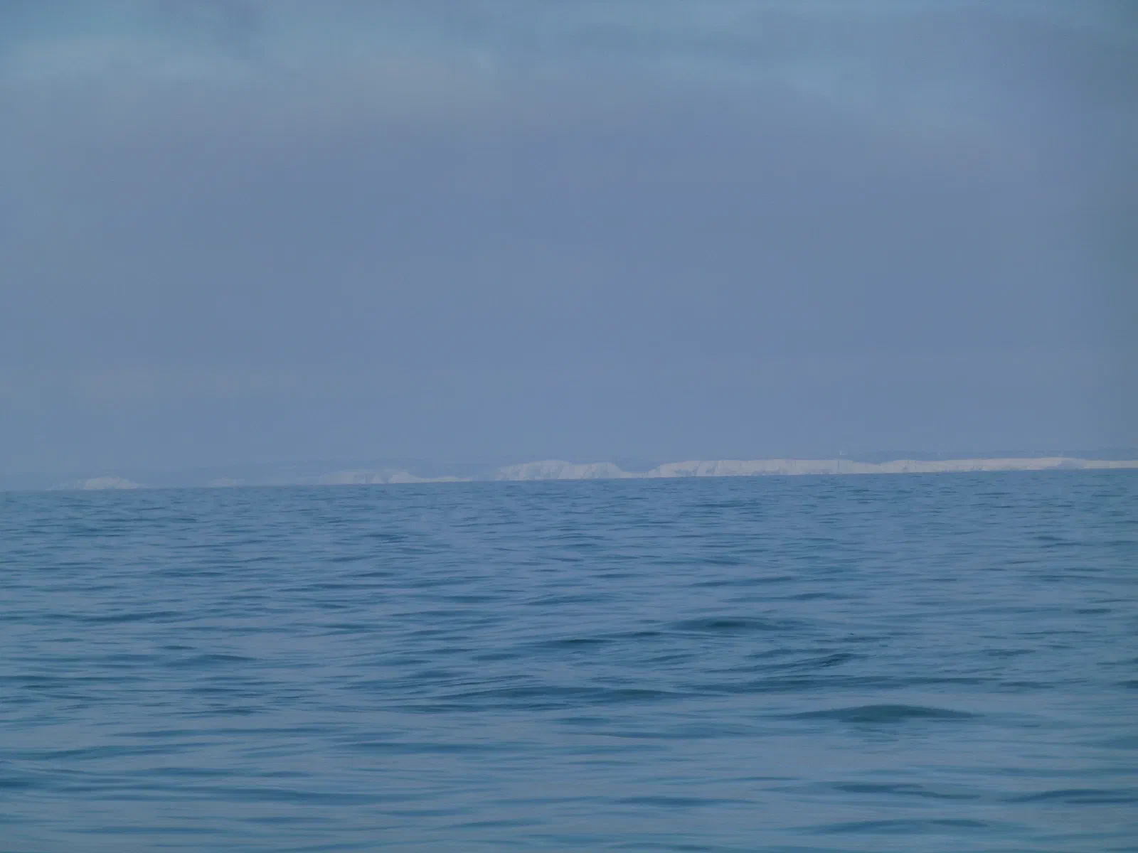 Udsigt til de hvide klipper ved Dover