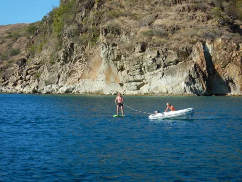Tore og Heine igang med Paddle board