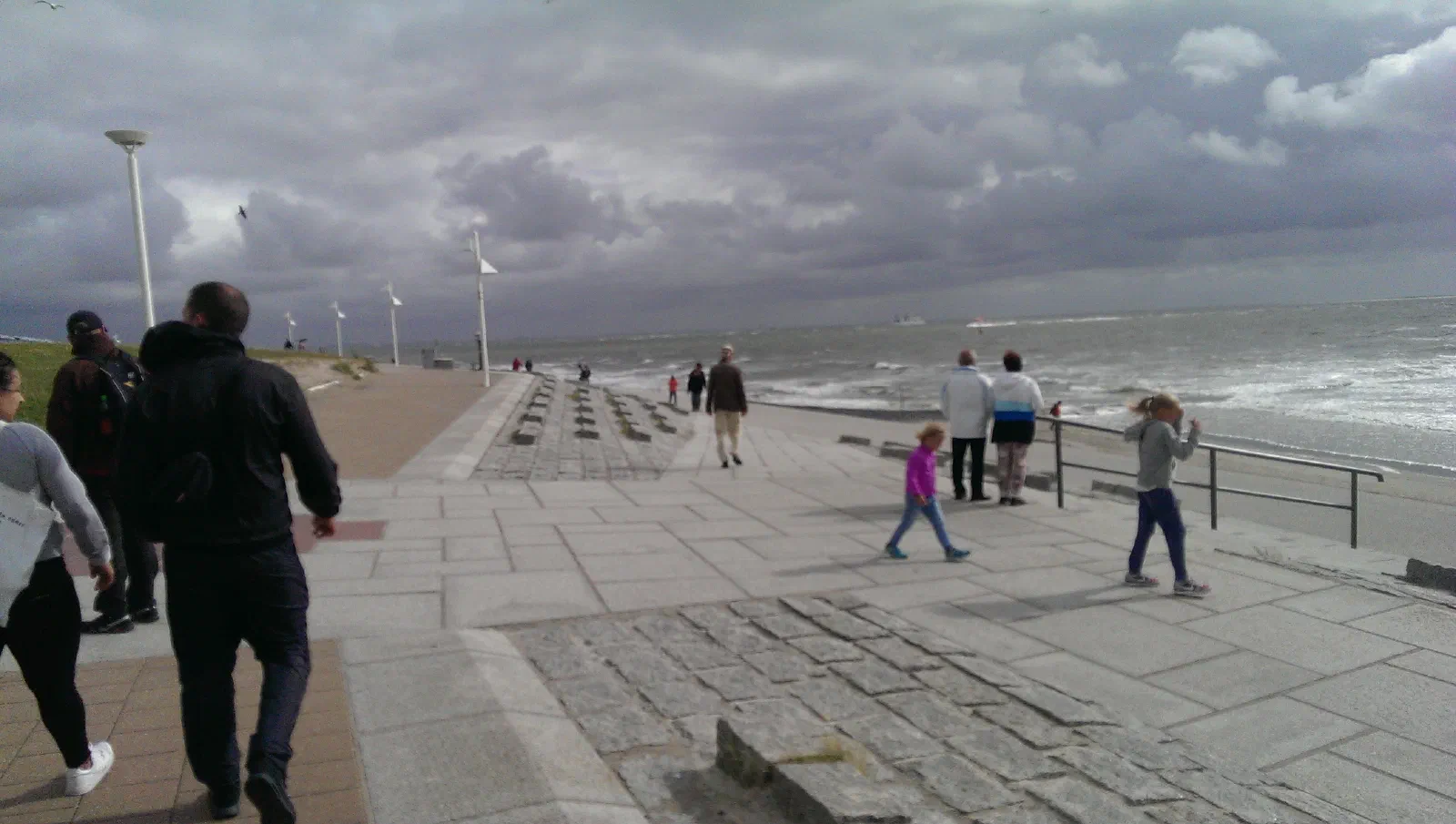 Frisk vind ved stranden på Norderney