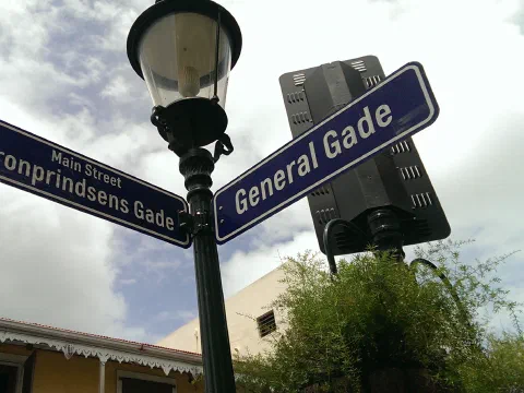 Der er mange danske gade navne i Charlotte Amalie