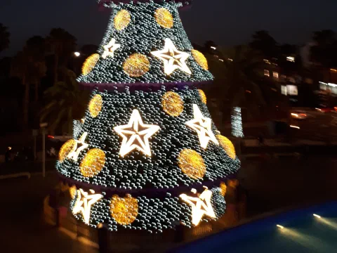 Kæmpe juletræ i Las Palmas